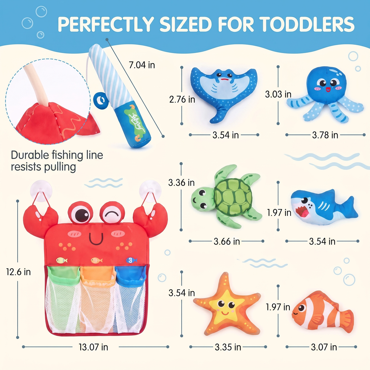 Magnetic Fishing Bath Toy Set