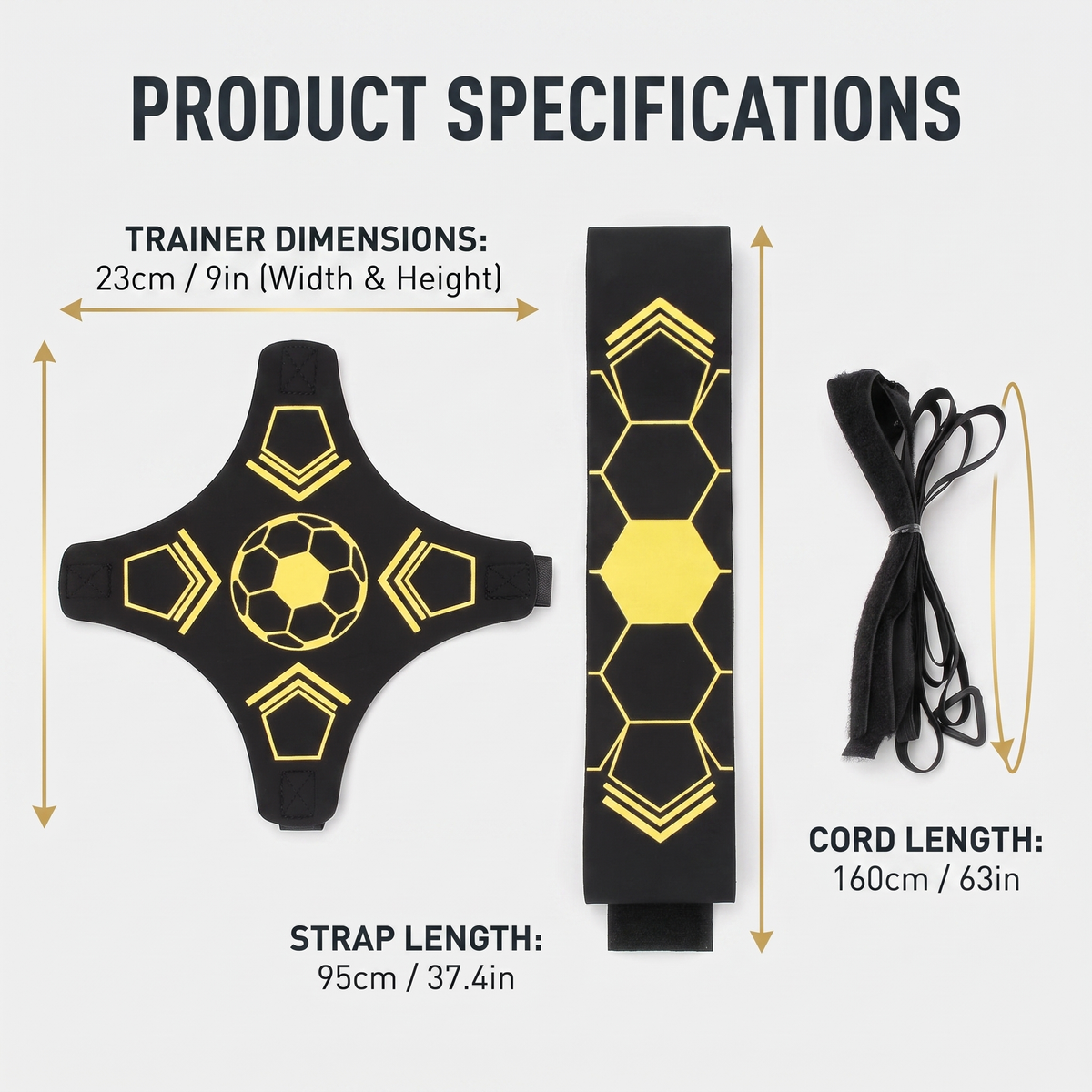 Solo Football Training Belt with Rebound Cord