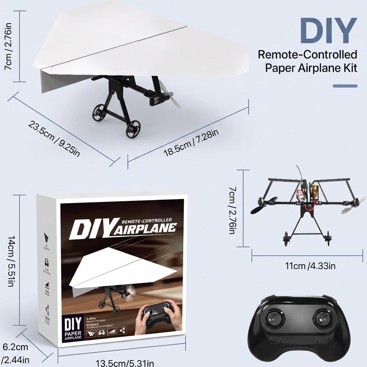 Motorised Paper Airplane Launcher Kit