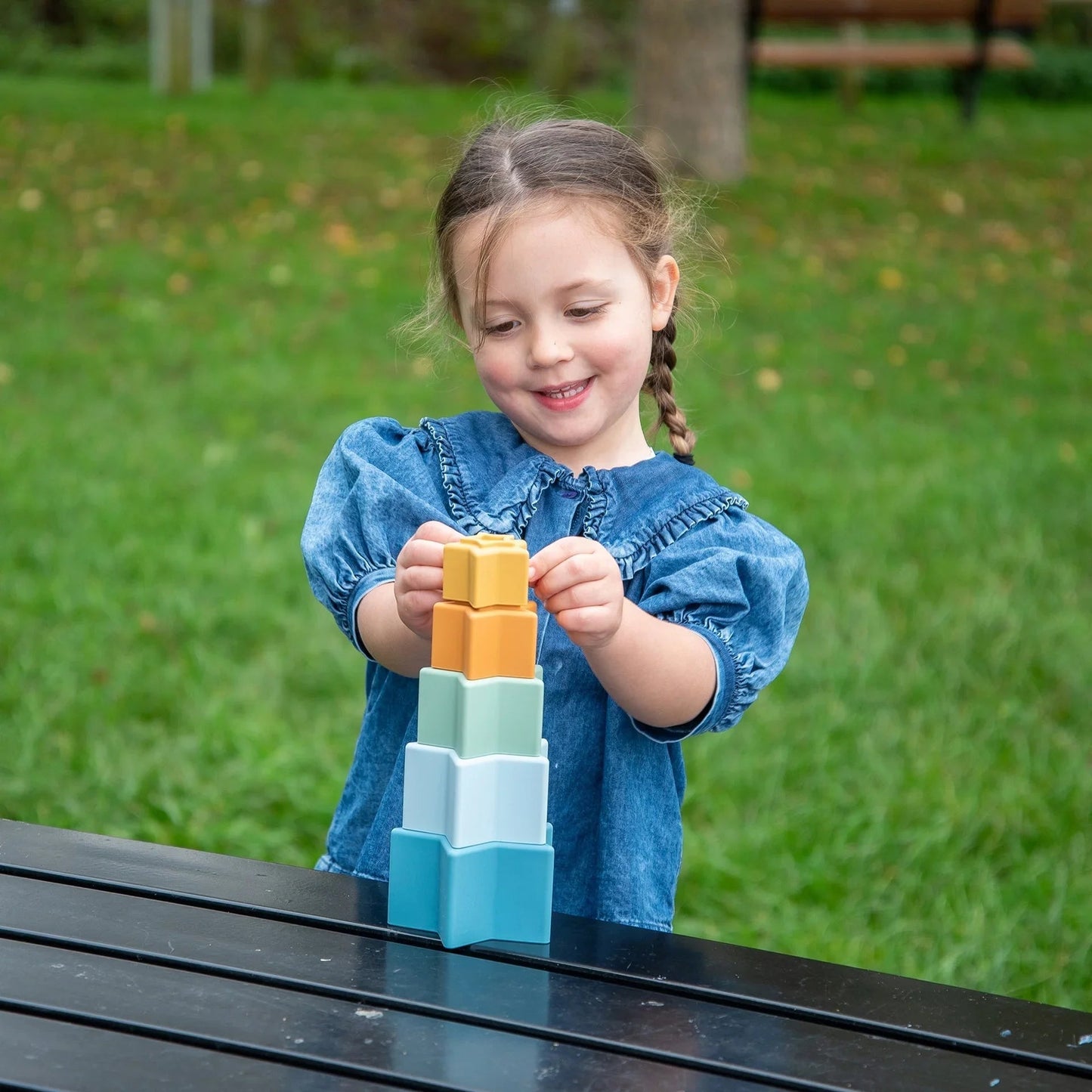 SiliSoft® Star Stacking Cups (Neutral)