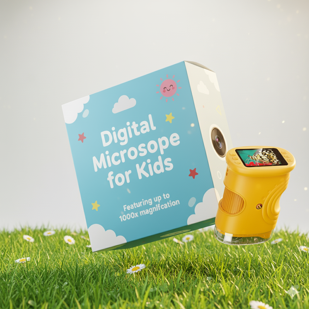 Kids Pocket Digital Microscope with Screen