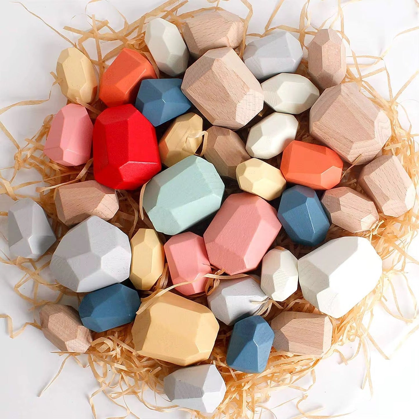 Wooden Balance Stones for Motor Skills Development (26pcs)
