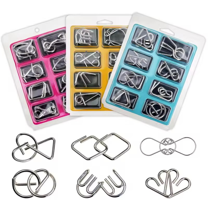 Metal Logic Puzzle 8-Piece set