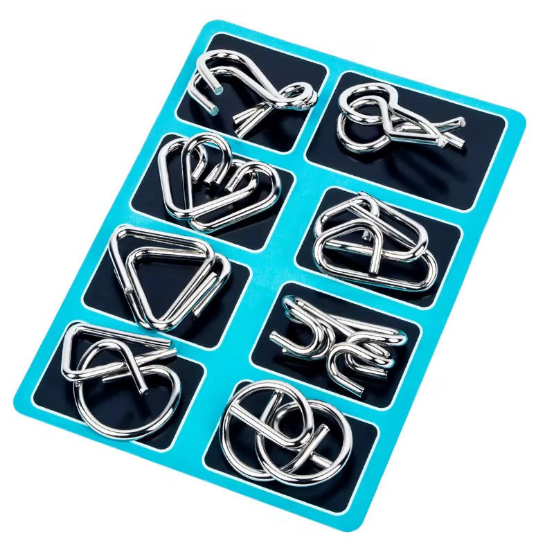 Metal Logic Puzzle 8-Piece set