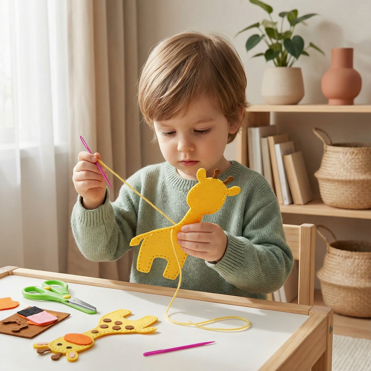 Creative DIY Felt Animal Craft Kit For Kids