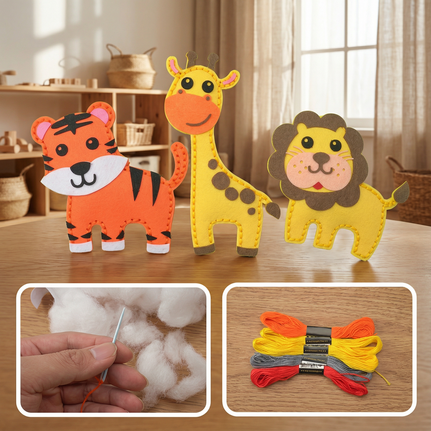Creative DIY Felt Animal Craft Kit For Kids