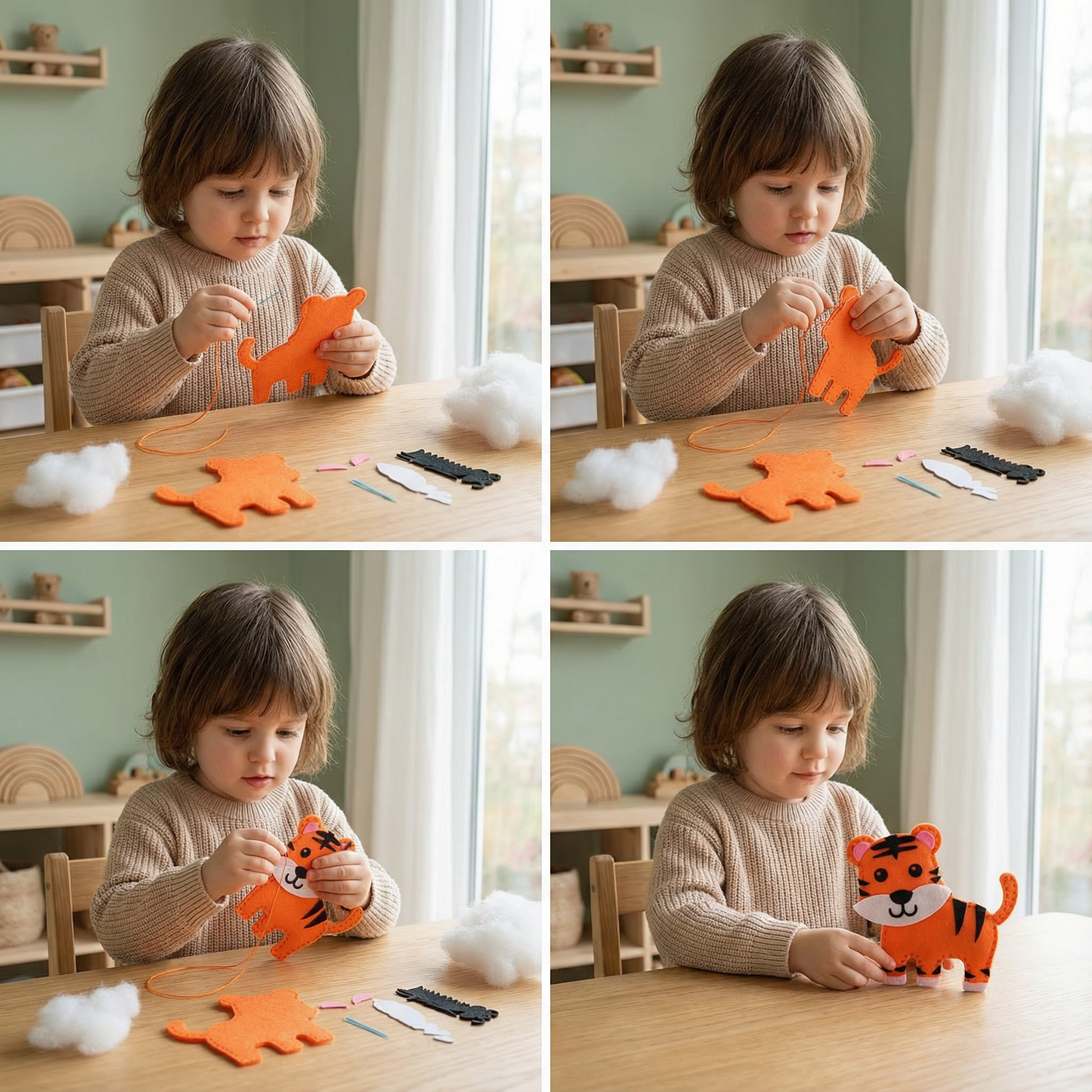 Creative DIY Felt Animal Craft Kit For Kids