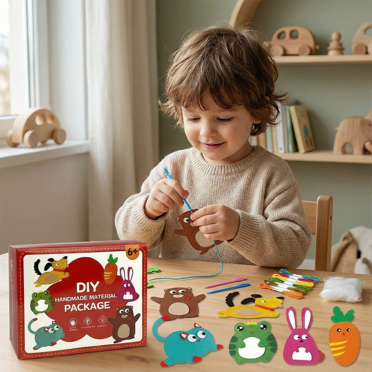 Creative DIY Felt Animal Craft Kit For Kids