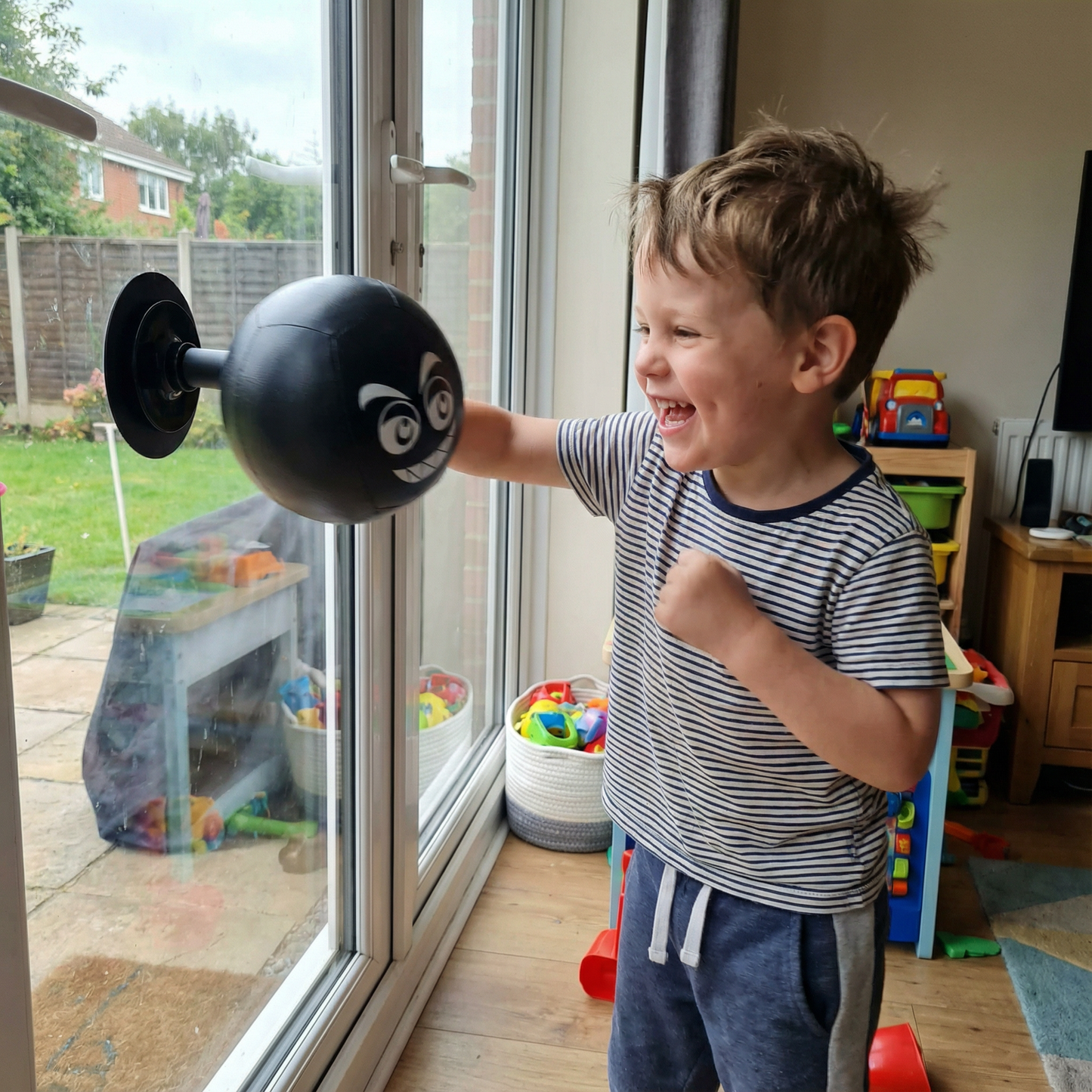 Punching Bag for Kids – Suction Cup Indoor Active Play Toy
