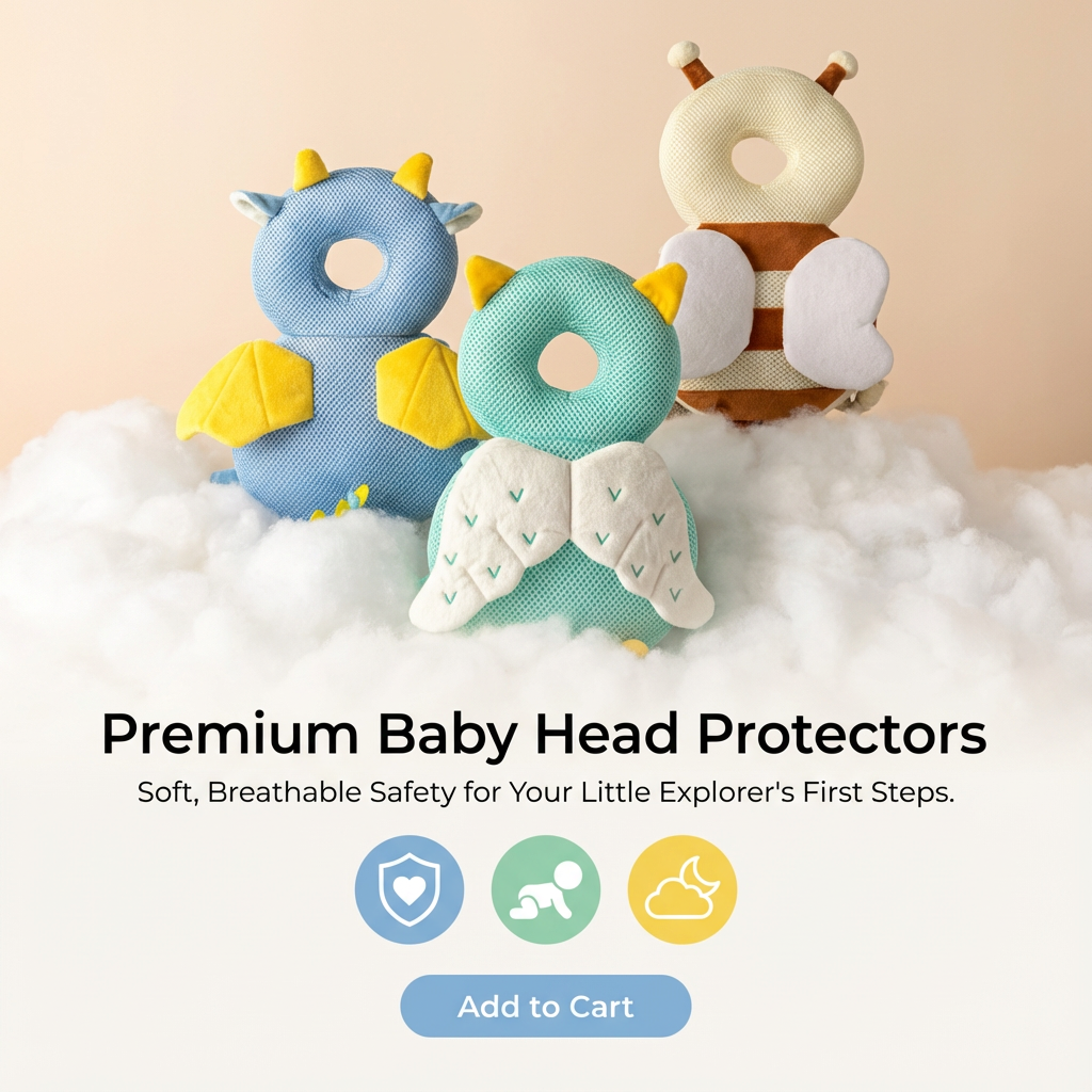 Lightweight Baby Head Protection Cushion