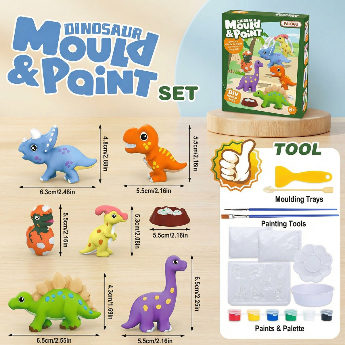 Mold and Paint Creative Craft Kit for Kids