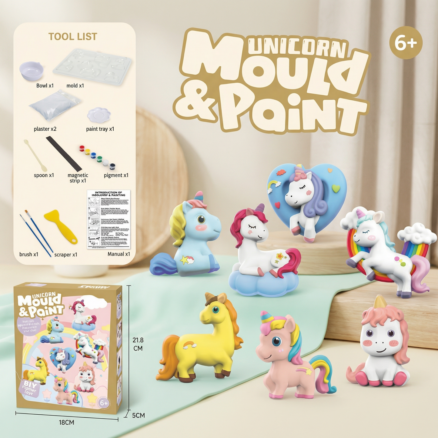 Mold and Paint Creative Craft Kit for Kids