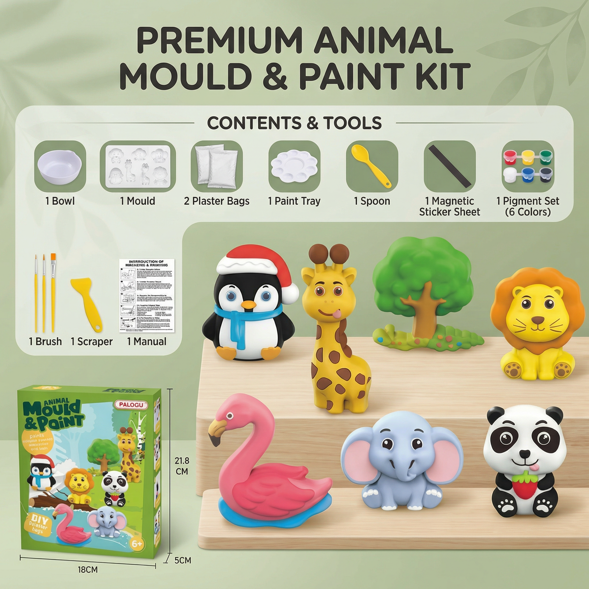 Mold and Paint Creative Craft Kit for Kids