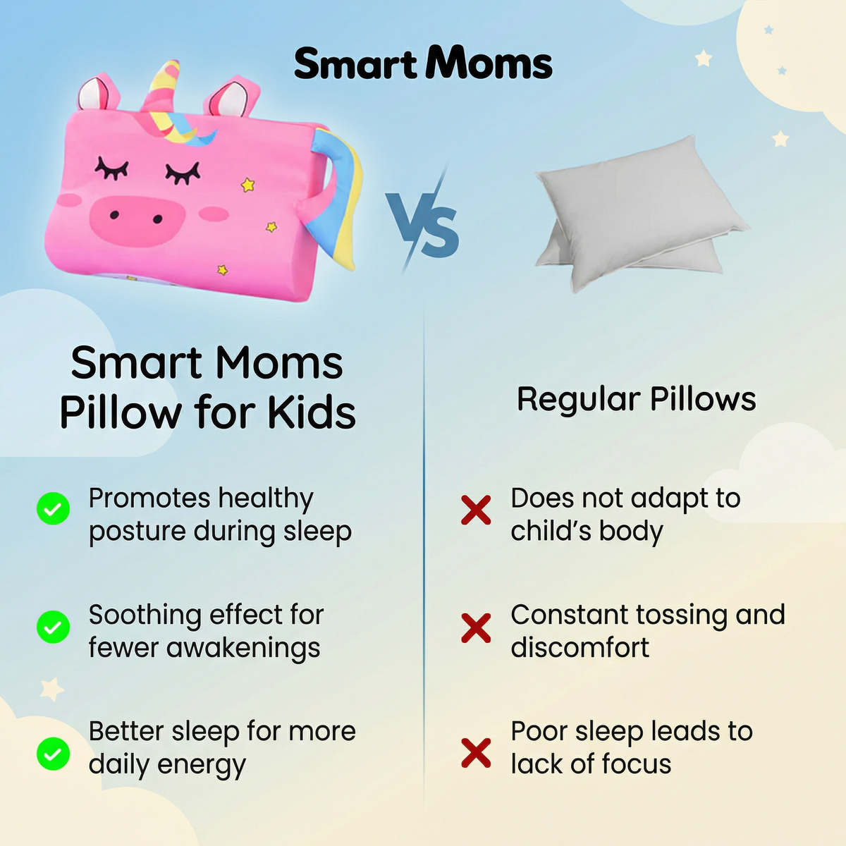 Restly™ Kids Comfort Sleep Pillow