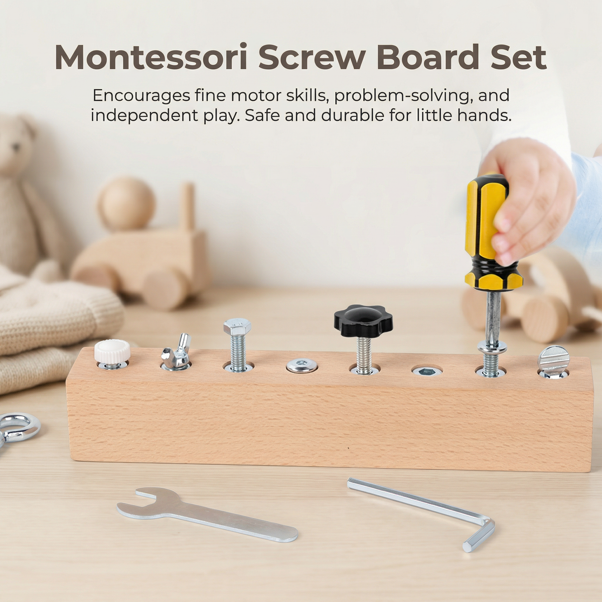 Screwdriver Activity Board for Kids