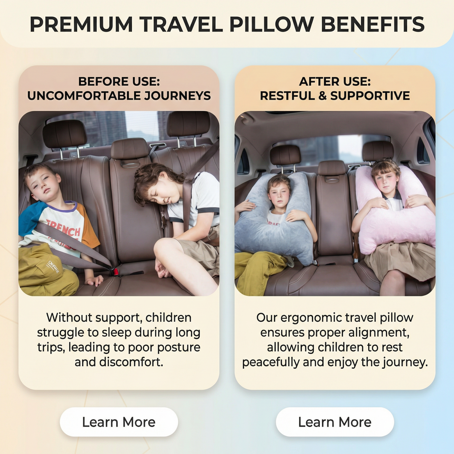 RoadNap™ Children’s Car Sleep Pillow