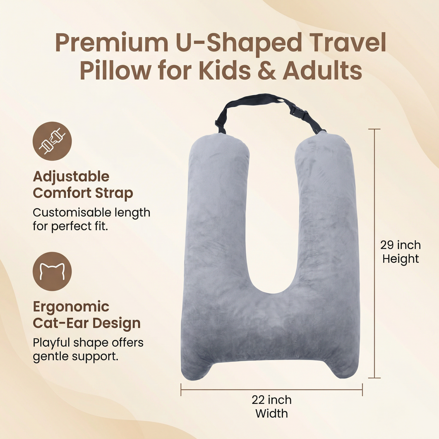 RoadNap™ Children’s Car Sleep Pillow