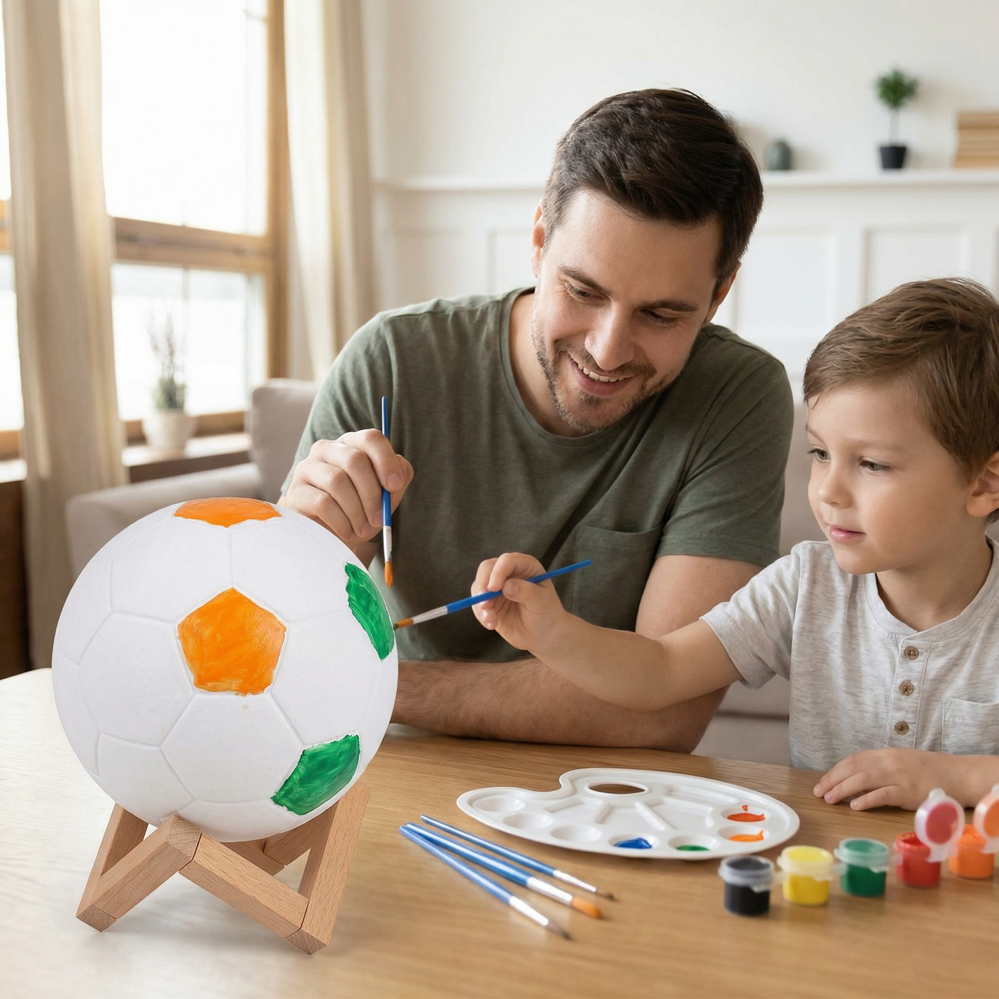 Paint Your Own Football Lamp