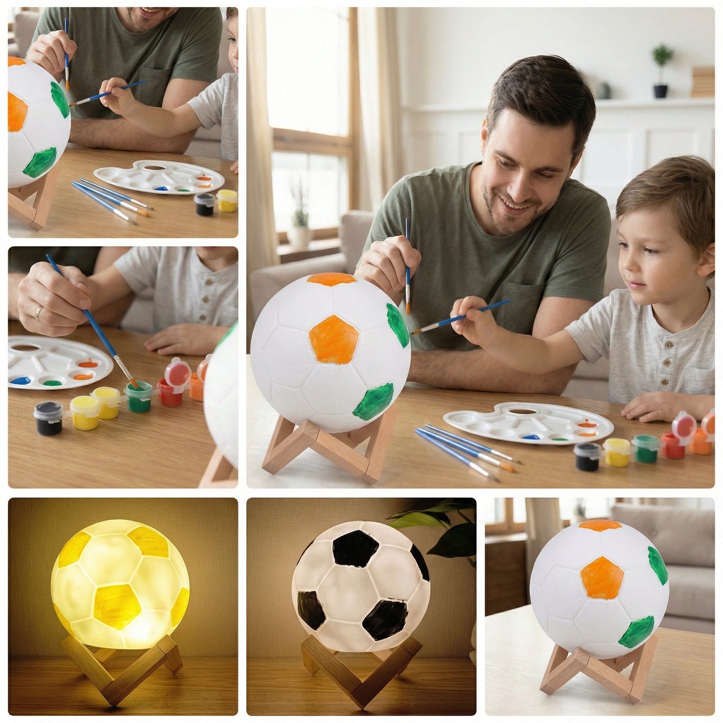 Paint Your Own Football Lamp