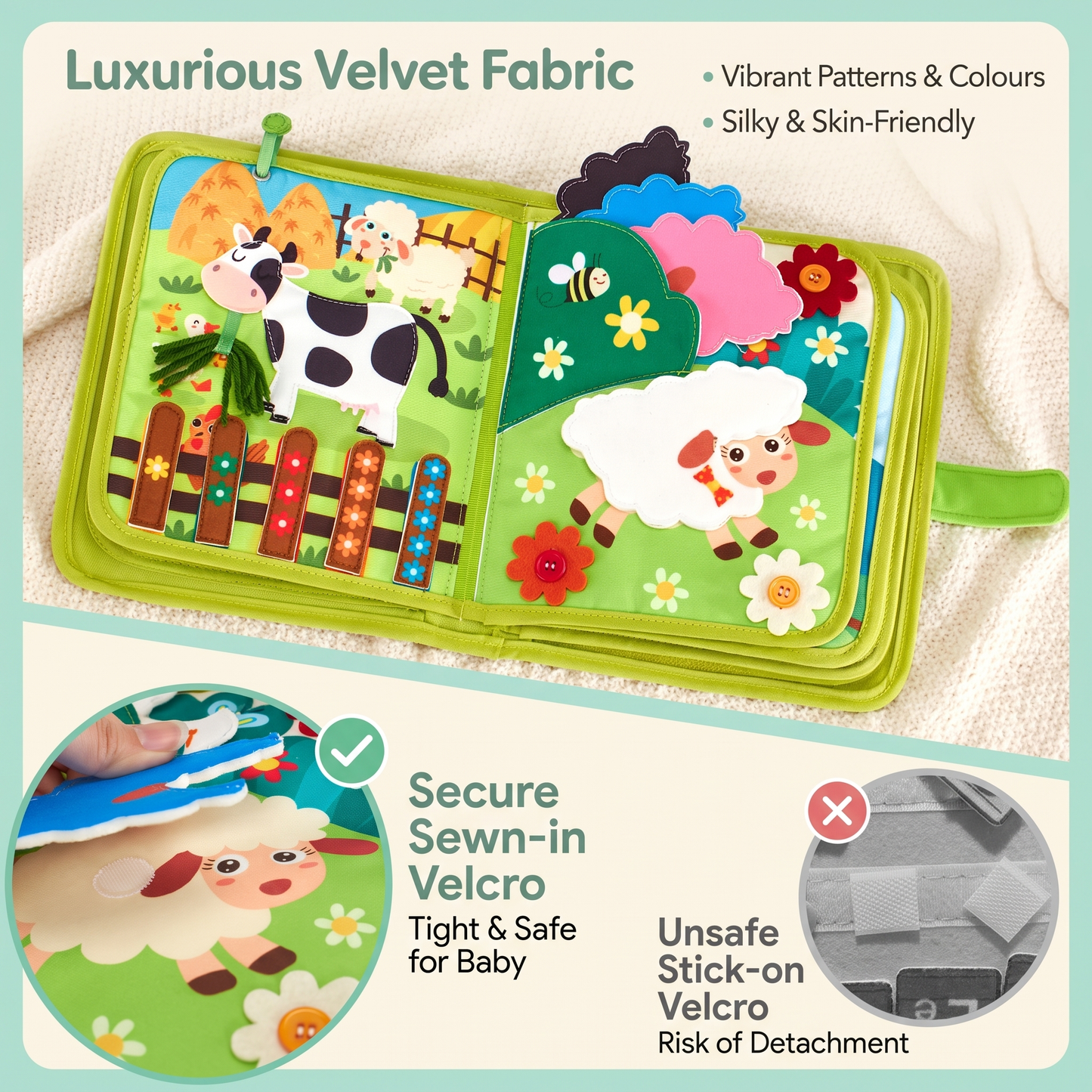 Montessori Farm Busy Book for Toddlers
