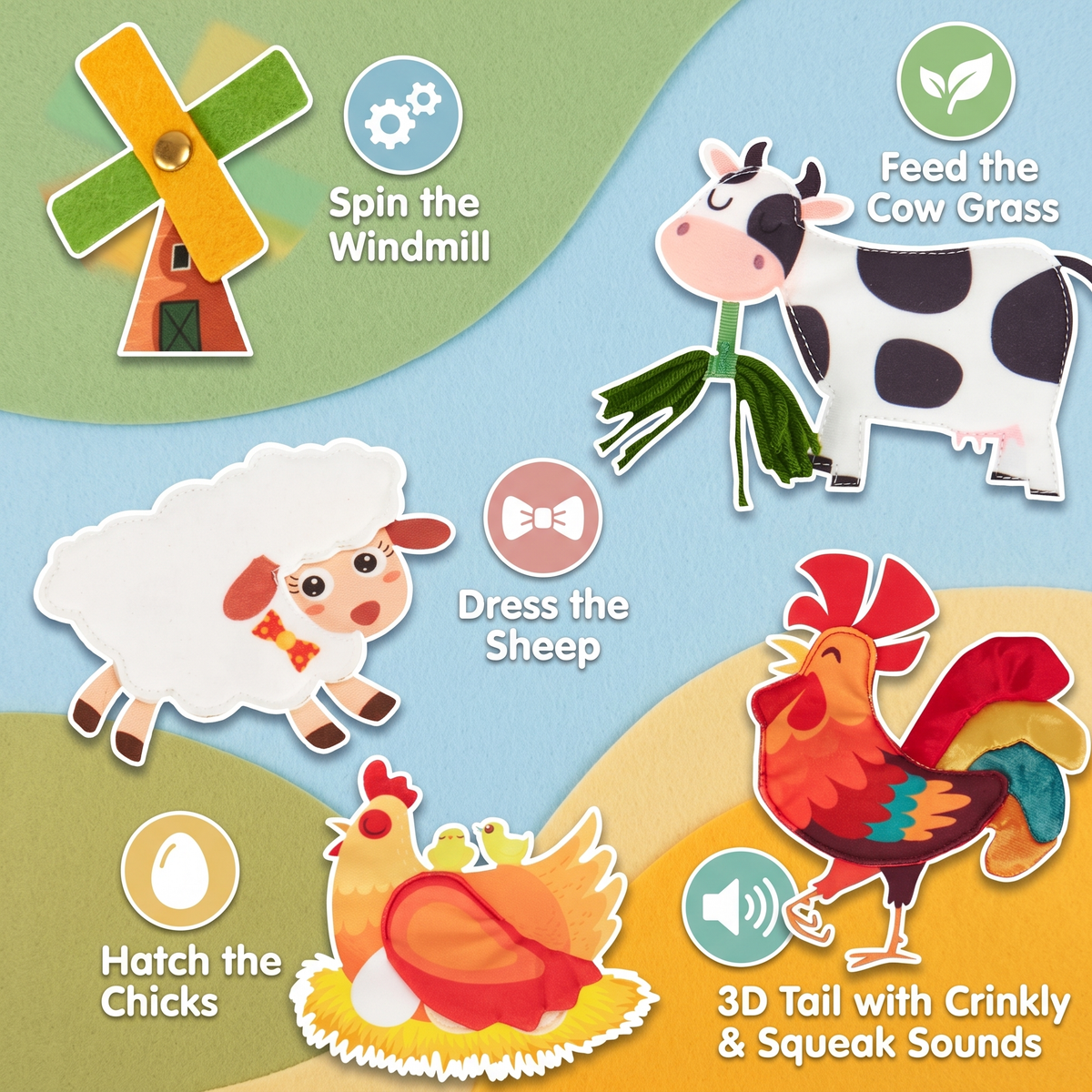 Montessori Farm Busy Book for Toddlers