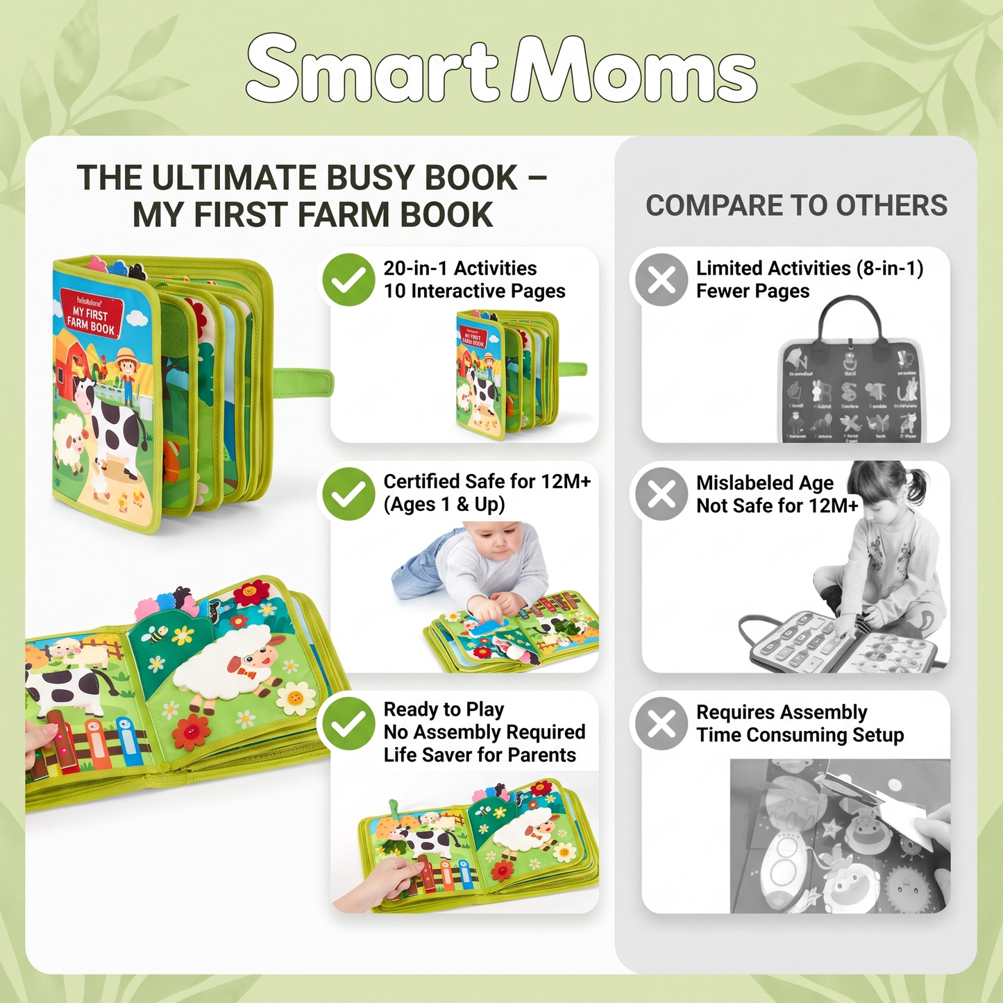 Montessori Farm Busy Book for Toddlers