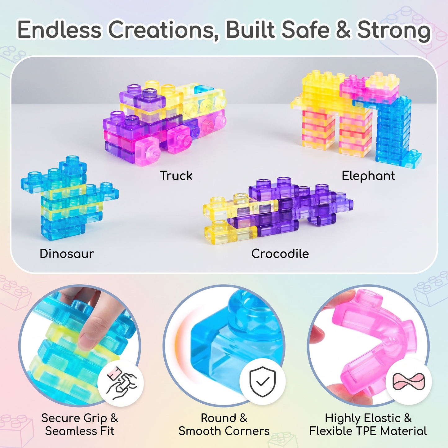 Gummy Sensory Stacking Blocks