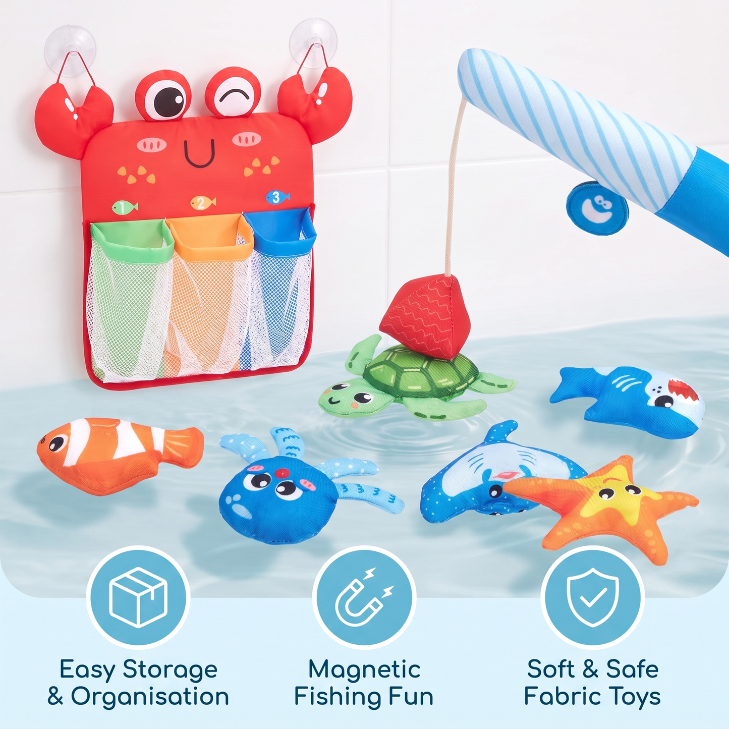 Magnetic Fishing Bath Toy Set
