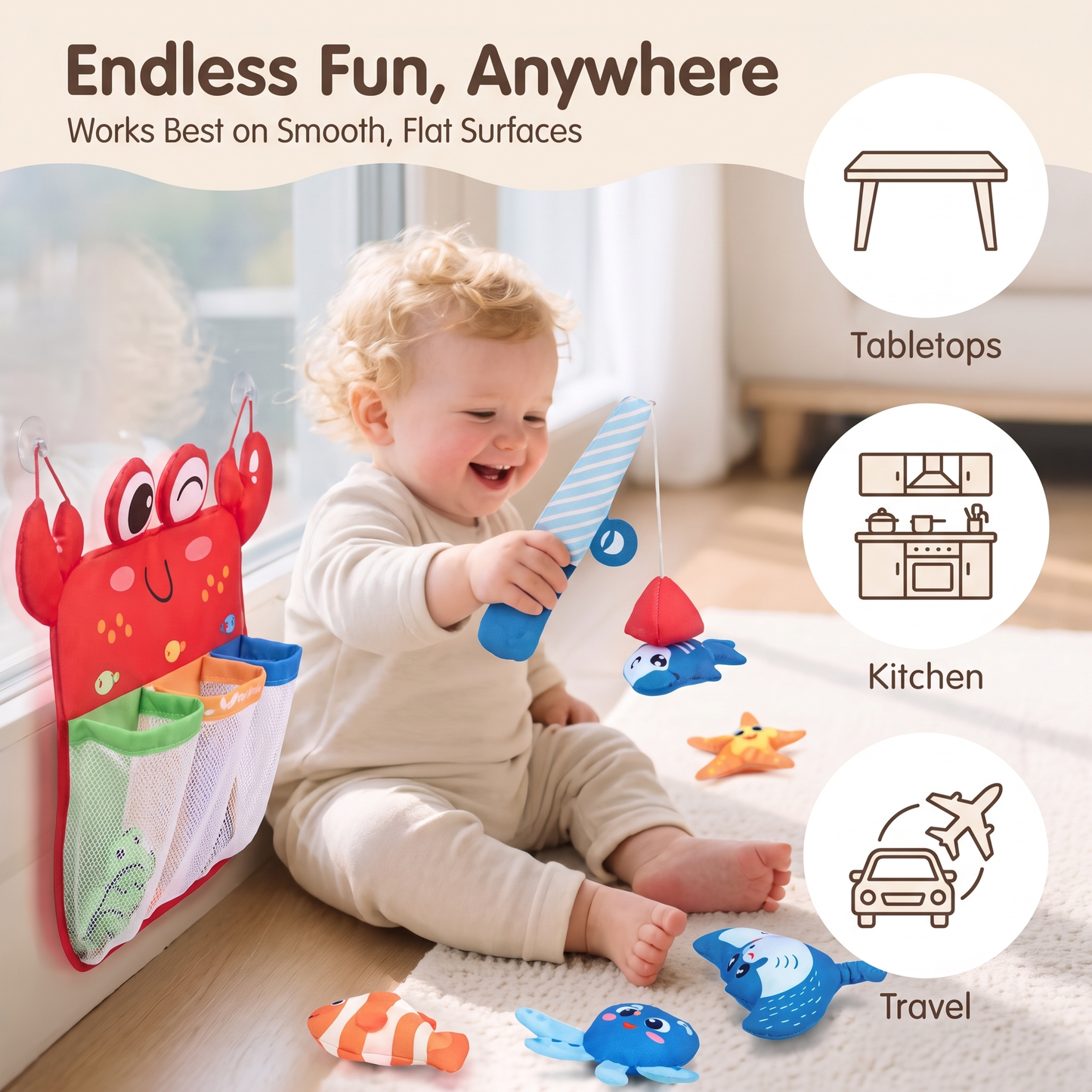 Magnetic Fishing Bath Toy Set