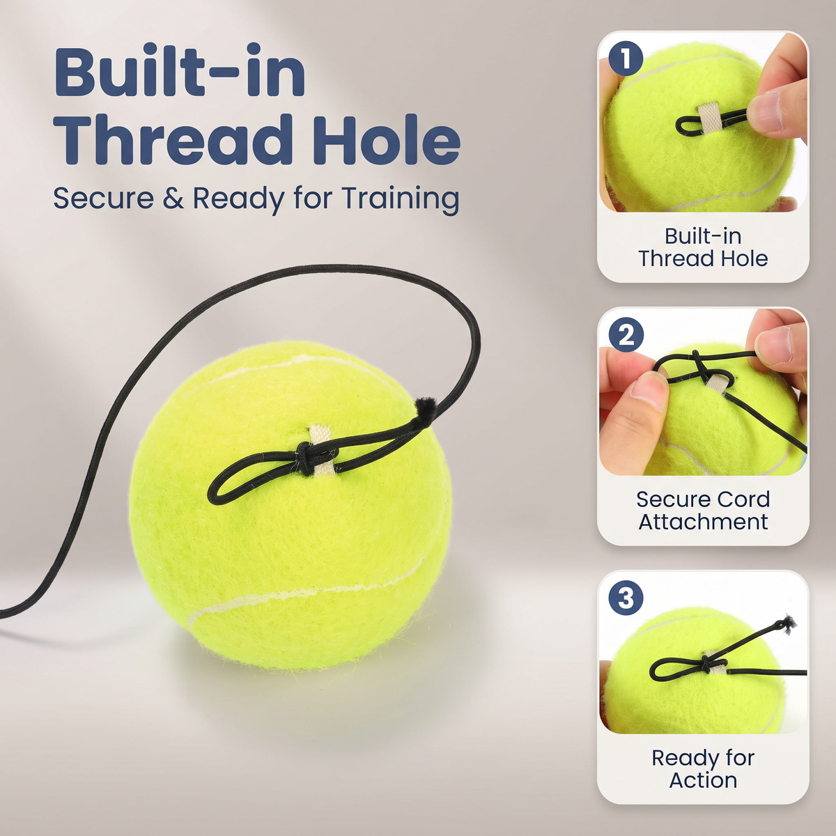 Tennis Trainer with Rebound Ball