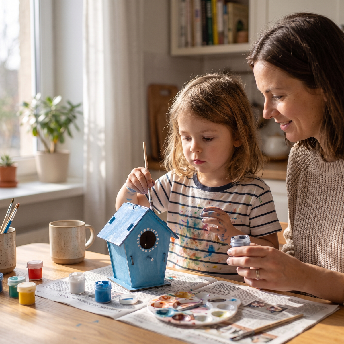 DIY Wooden Birdhouse Painting Kit