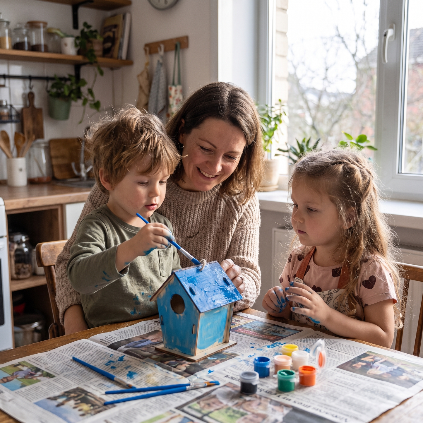 DIY Wooden Birdhouse Painting Kit
