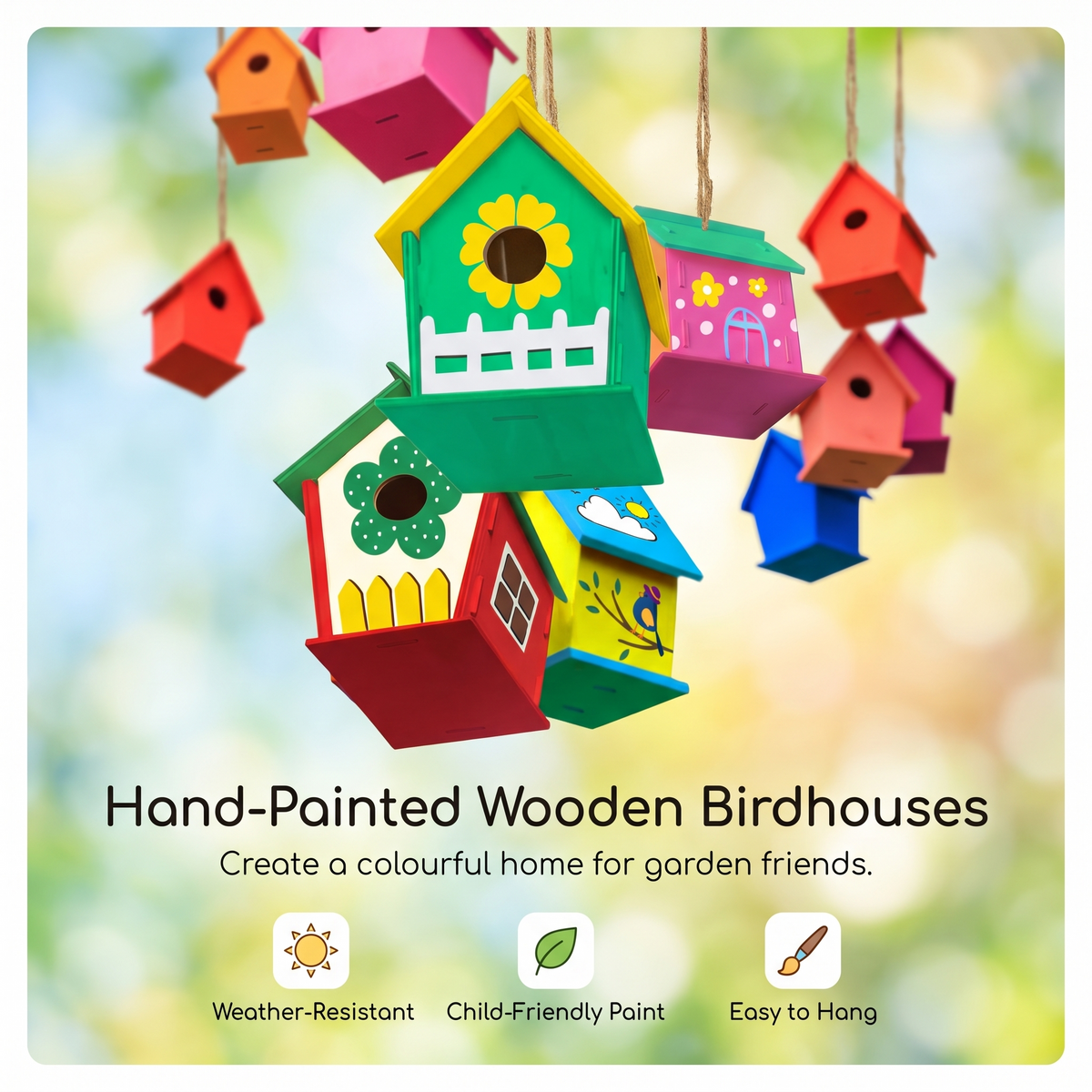 DIY Wooden Birdhouse Painting Kit