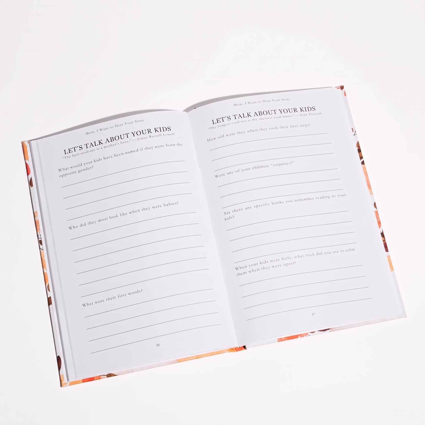 I Want To Have Your Story Keepsake Book