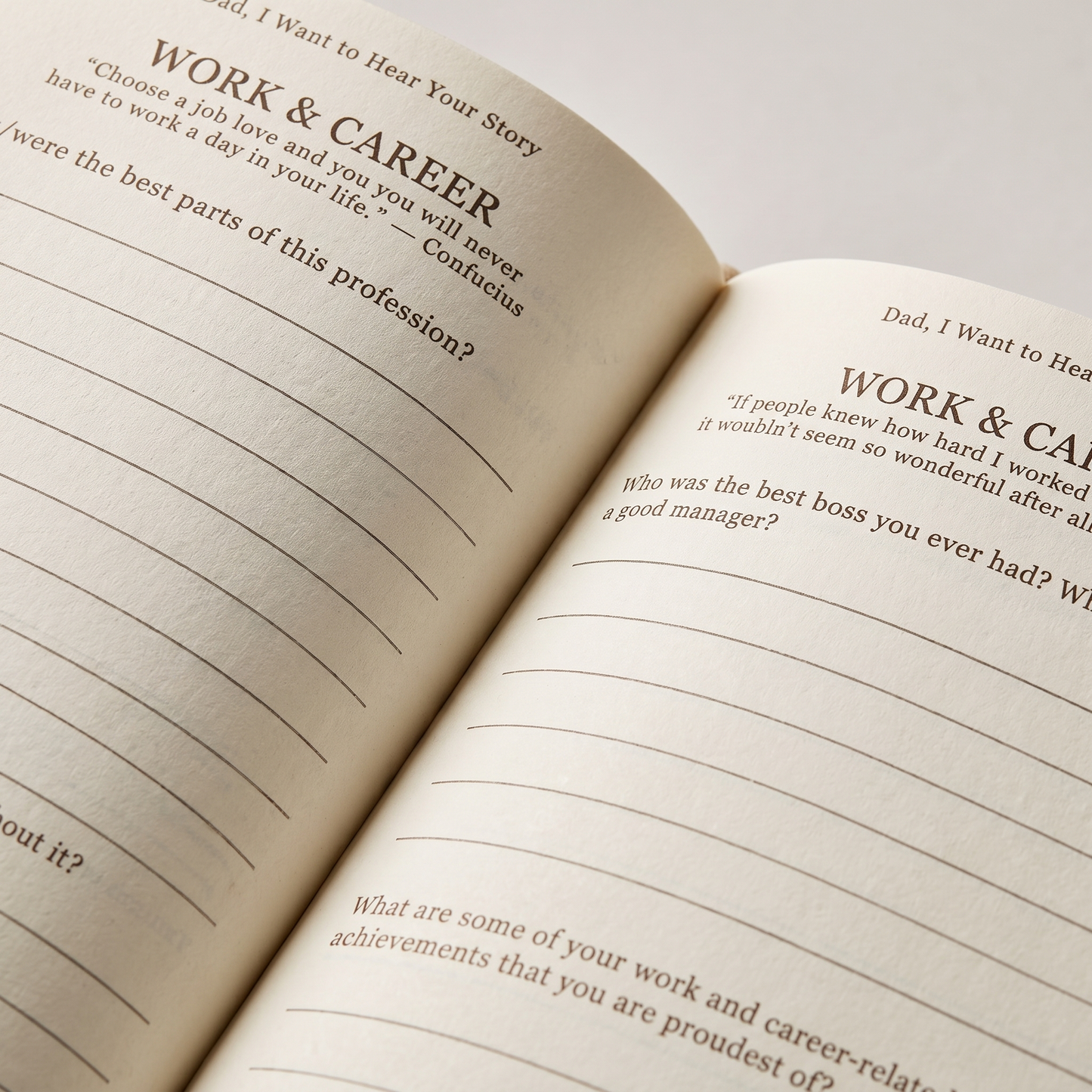 I Want To Have Your Story Keepsake Book