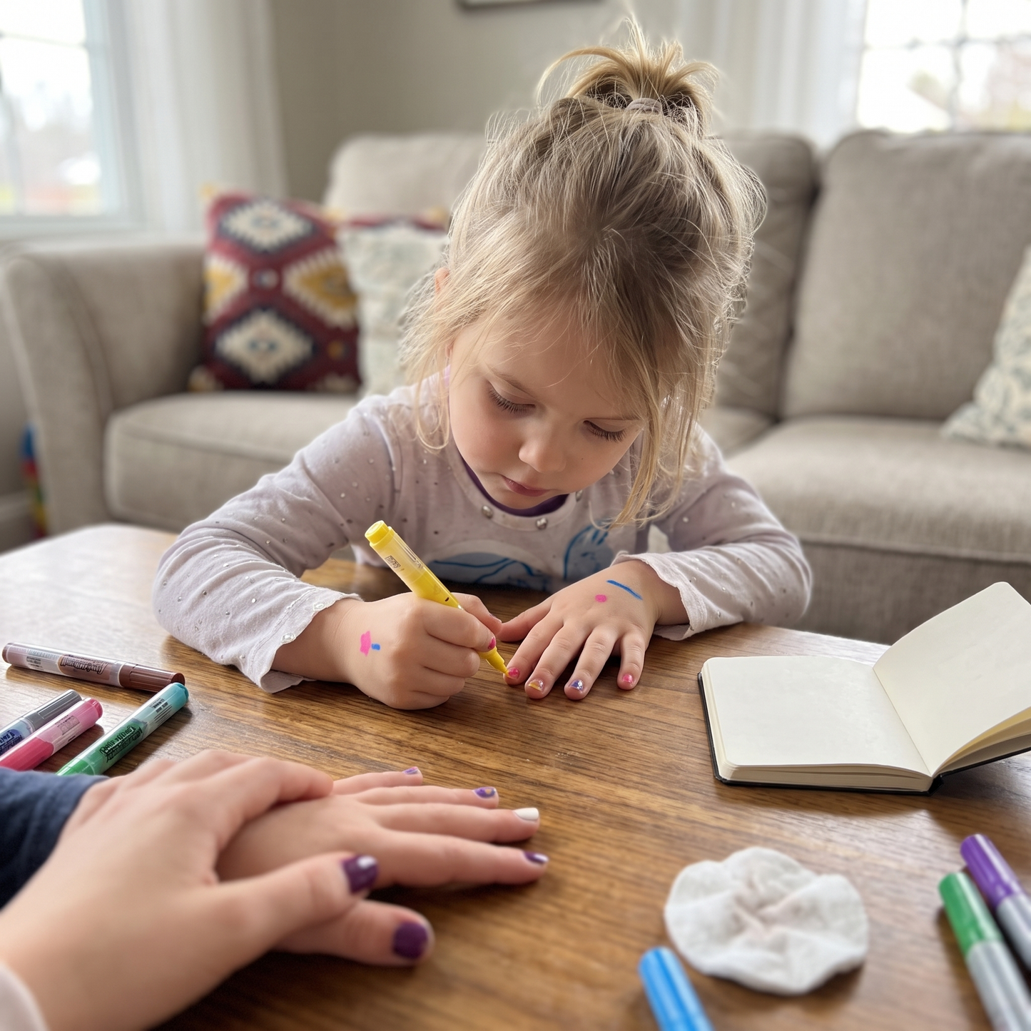 Kids Washable Nail Art Pen Set
