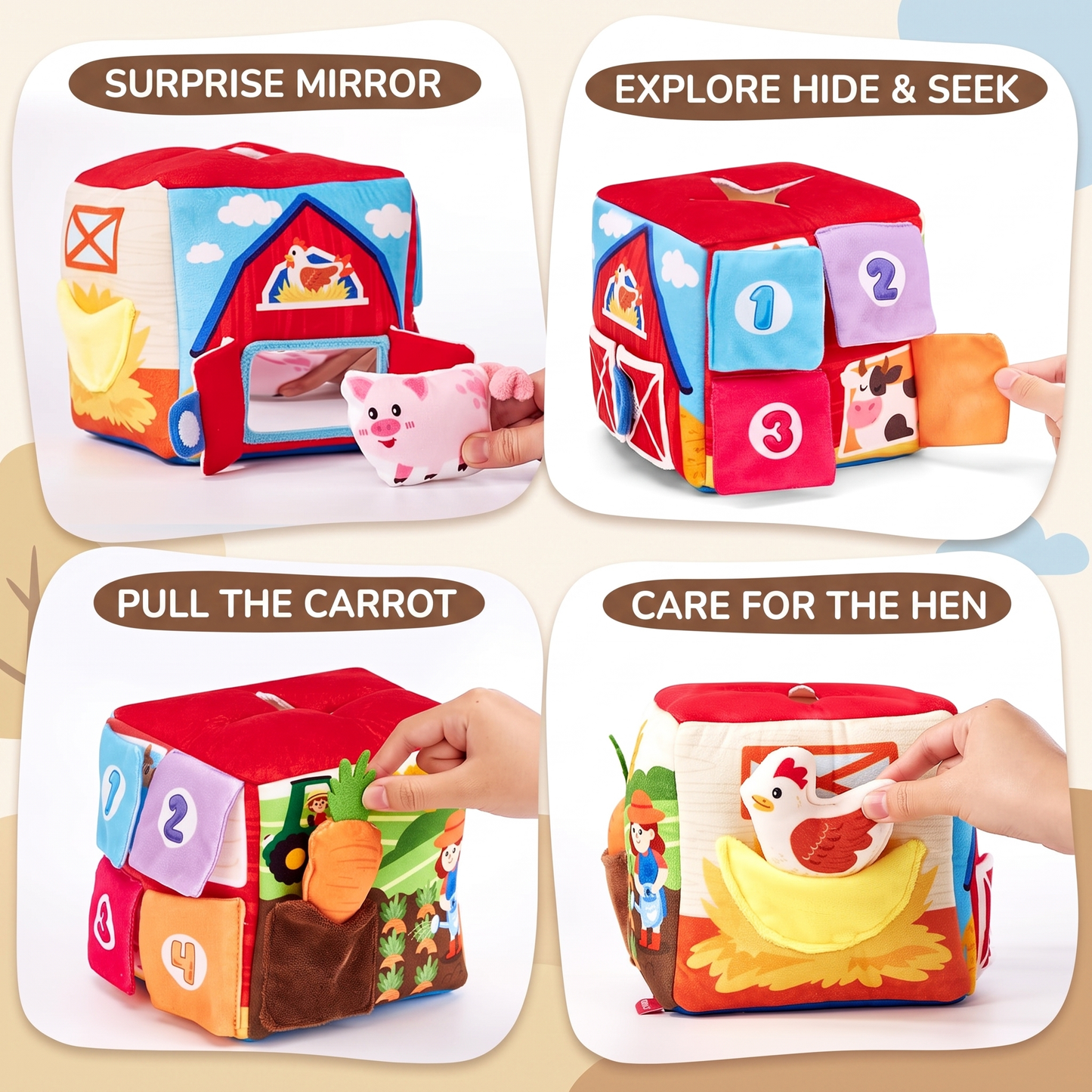 Farm Animal Sensory Tissue Box