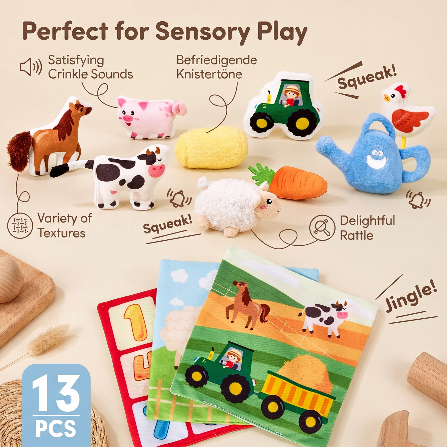 Farm Animal Sensory Tissue Box