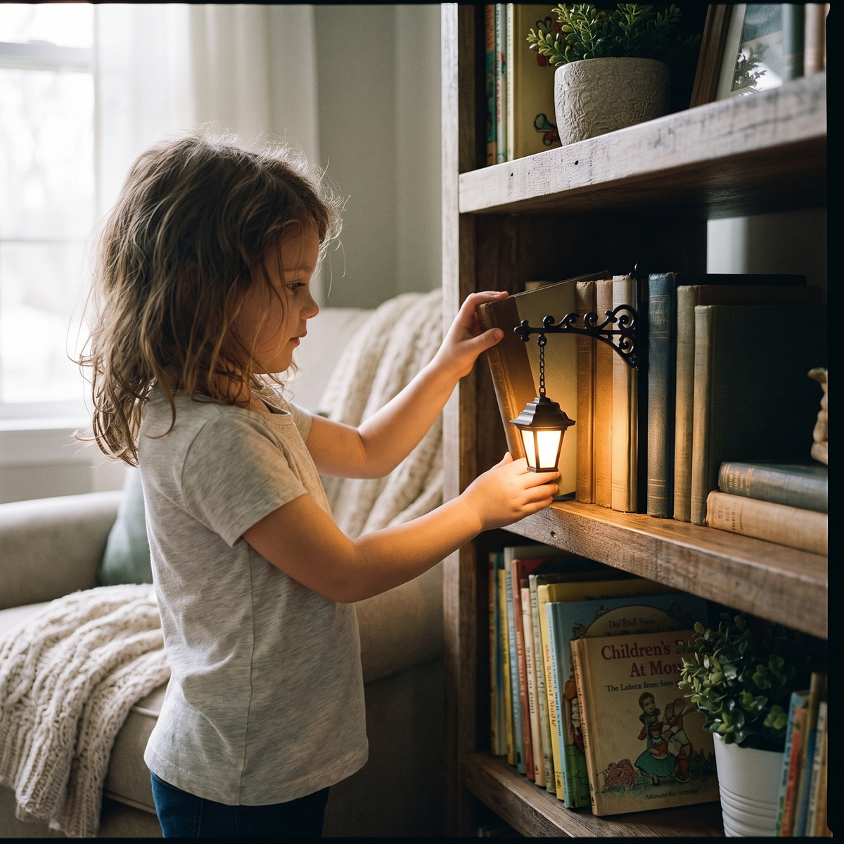 Mini Bookshelf Lamp for Cosy Reading Corners