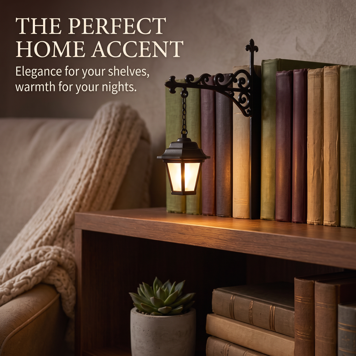 Mini Bookshelf Lamp for Cosy Reading Corners