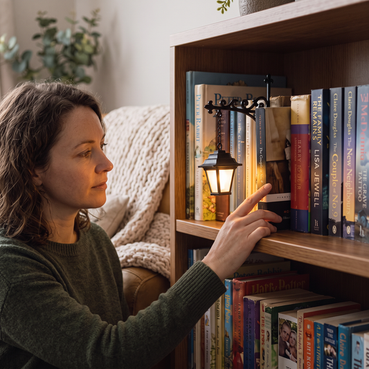 Mini Bookshelf Lamp for Cosy Reading Corners