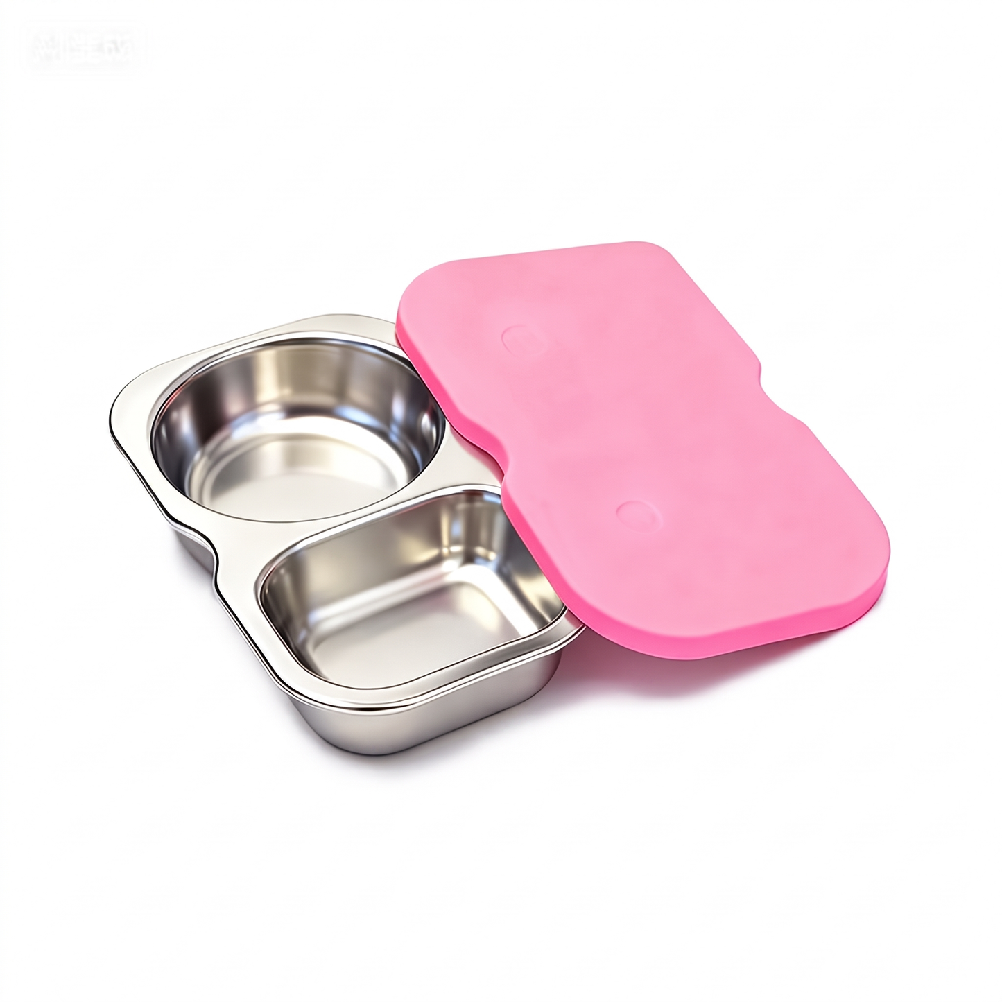 Stainless Steel Food Containers with Silicone Lids (2-Pack)