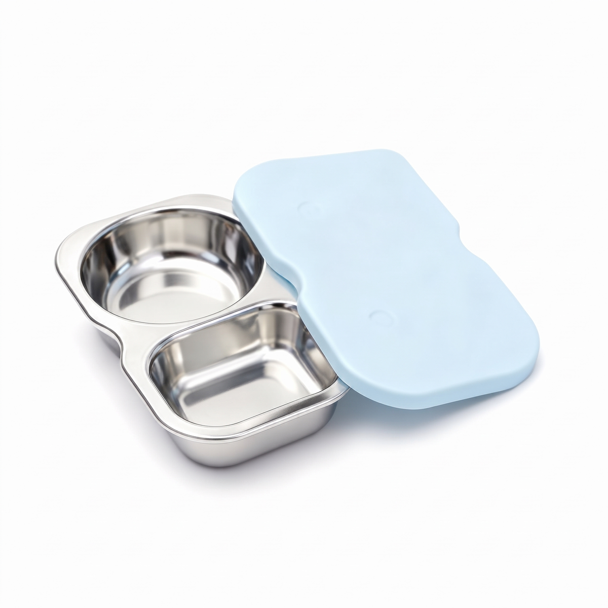 Stainless Steel Food Containers with Silicone Lids (2-Pack)
