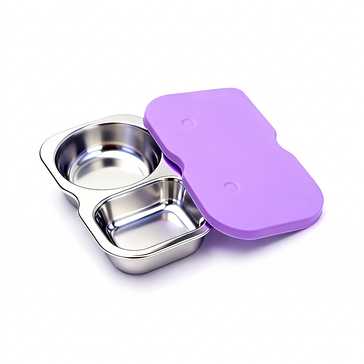 Stainless Steel Food Containers with Silicone Lids (2-Pack)