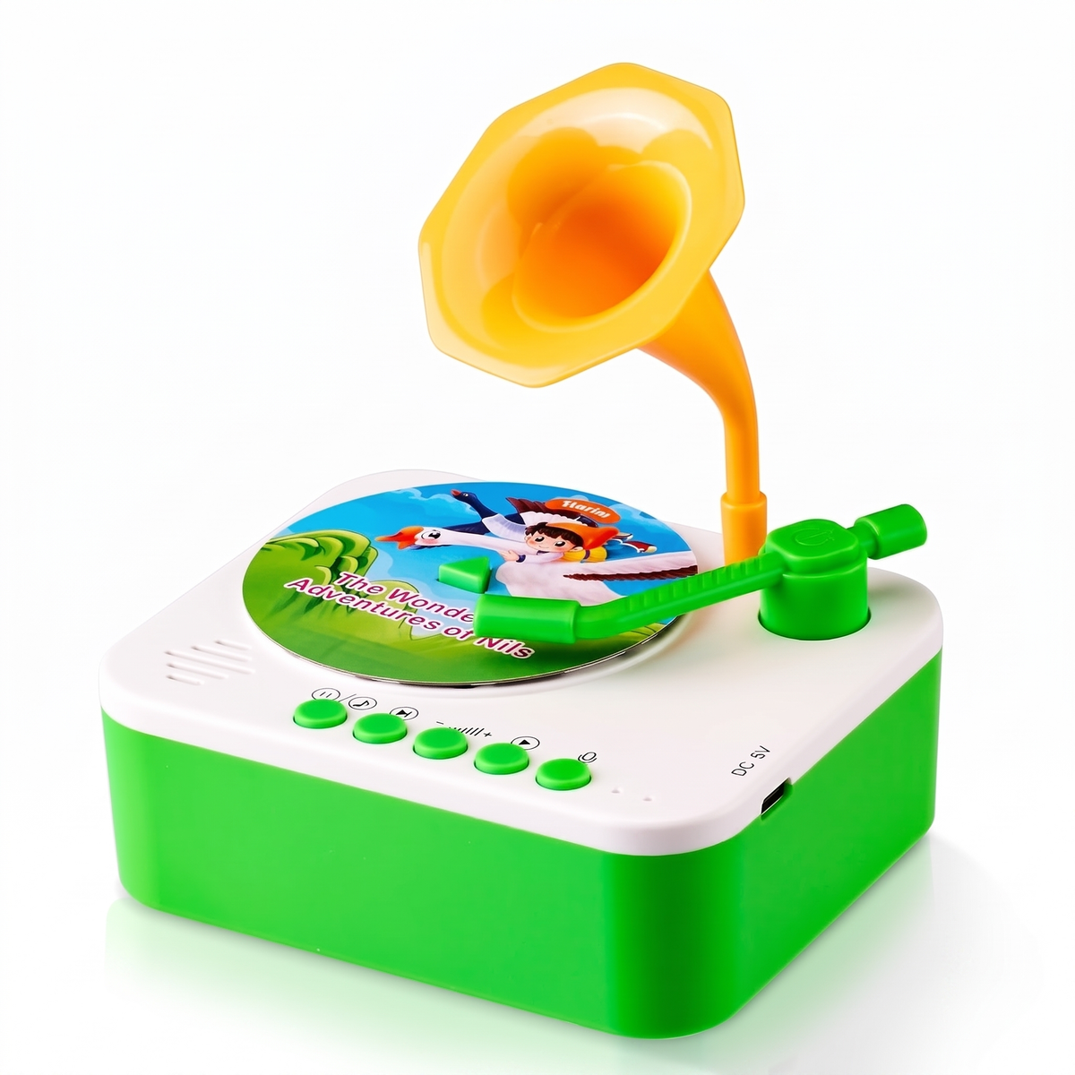 Kids Record Player with Stories & Songs (96 Cards)