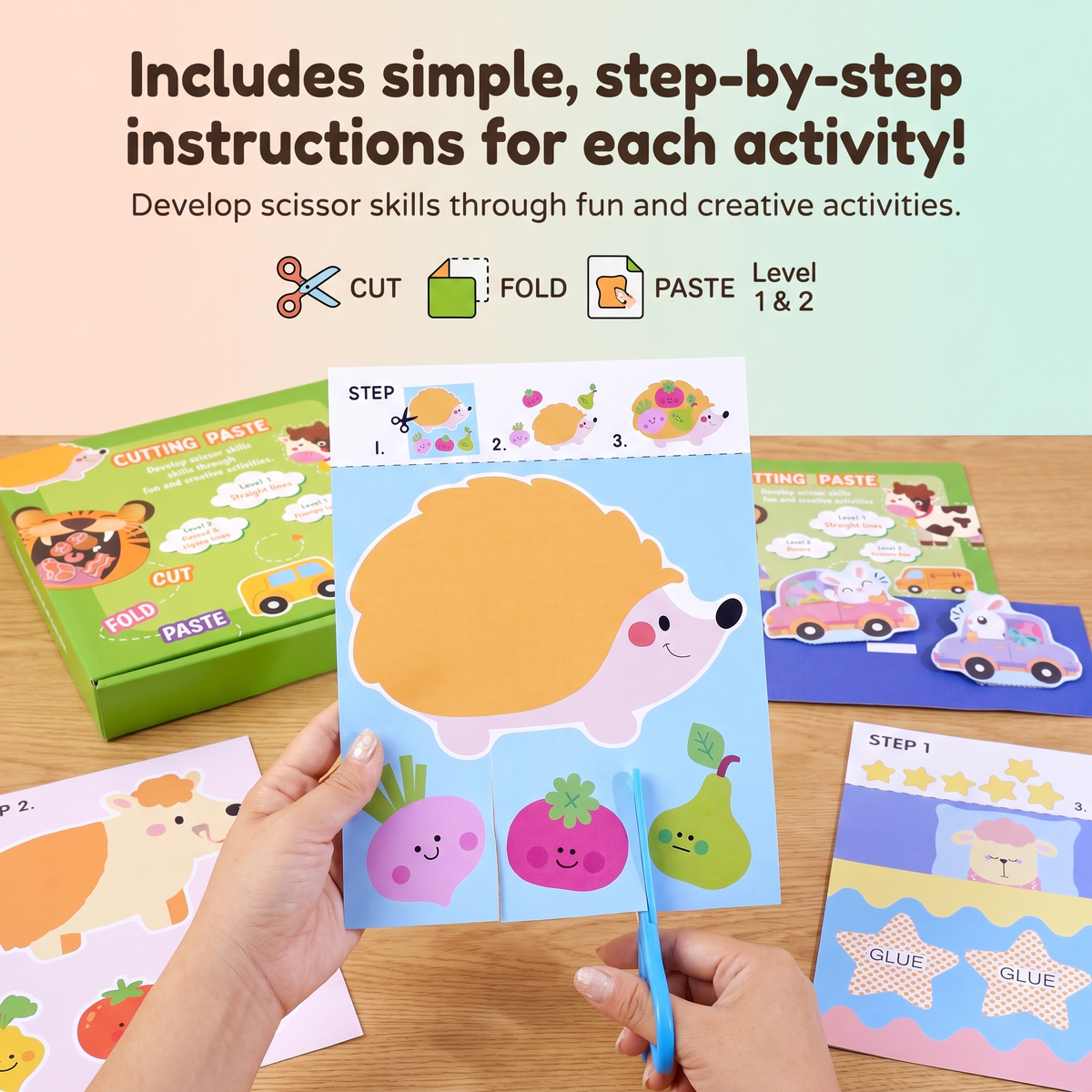 Scissor Practice & Craft Activity Set for Kids